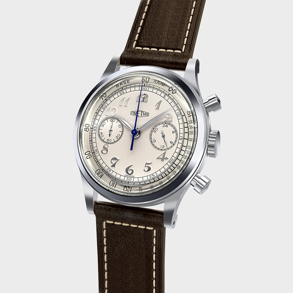 REF. 2201RS1 1940S VINTAGE STYLE CHRONOGRAPH (SILVER)