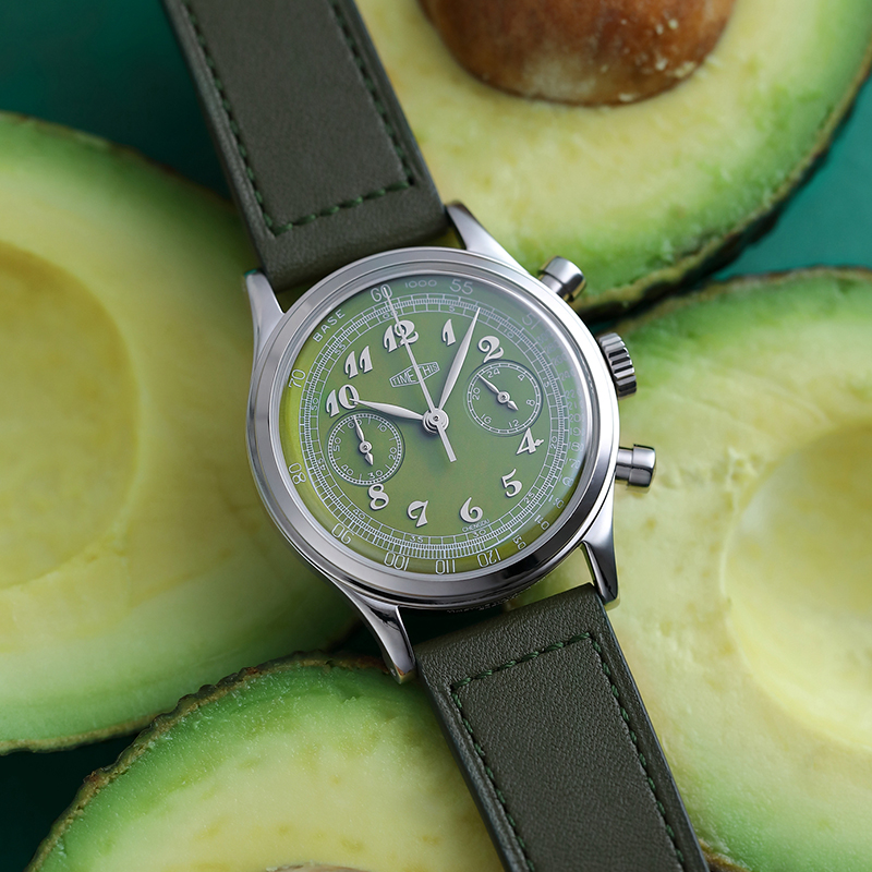 REF. 2201RS8 1940S VINTAGE STYLE CHRONOGRAPH (AVOCADO)