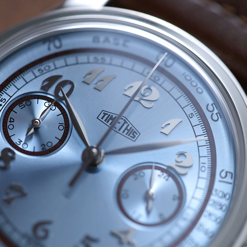 REF. 2201RS7 1940S VINTAGE STYLE CHRONOGRAPH (Glacier Blue)